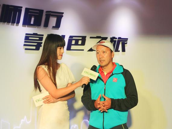 张德培亮相大师赛官方活动现场