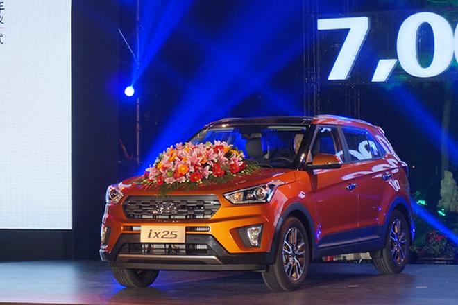 北京现代ix25 1.6T下线 预计年内上市