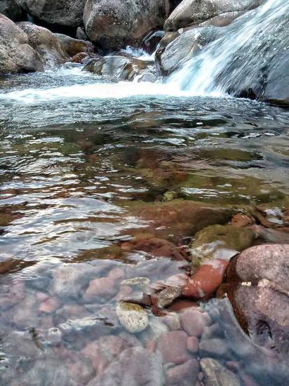 水质十分清澈的水源地