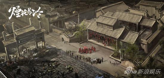 电视剧《烟花易冷》场景图-易宅