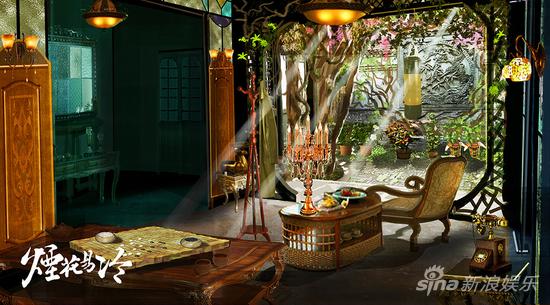 电视剧《烟花易冷》场景图-房间内景