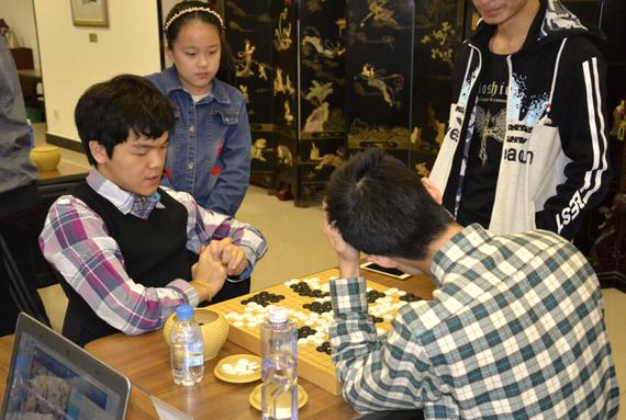 柯洁以1/4子的劣势不敌黄云嵩