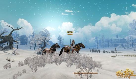 图：施放“美马计”捕获野马