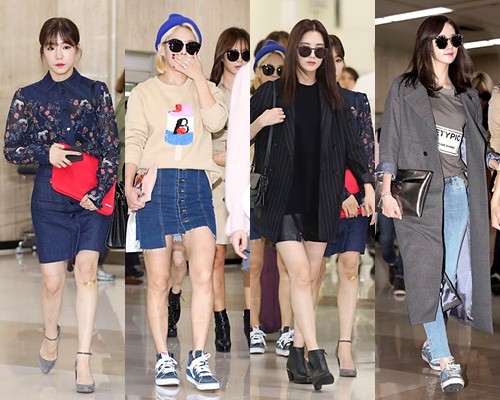 左起为Tiffany、孝渊、徐贤、允儿