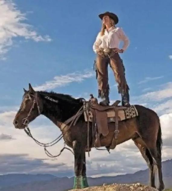 充满魅力的西部马术