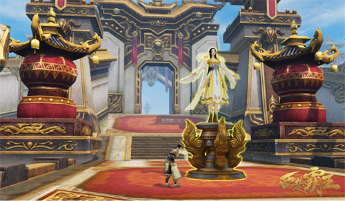 图3 《西楚霸王》中的萧瑶心雕像