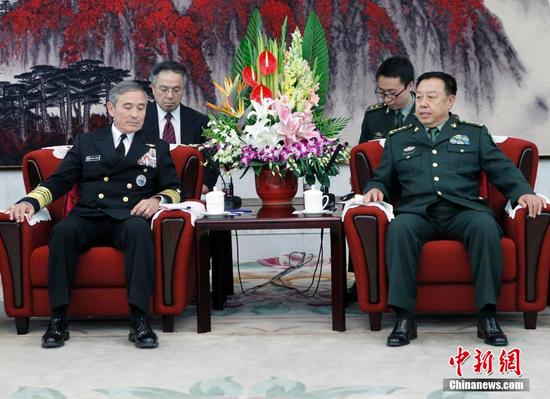 范长龙当面批美军司令闯南海行径危险
