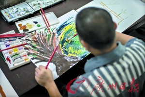 正在创作的病犯。