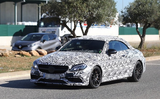 将进军细分市场 曝AMG C 63敞篷版谍照