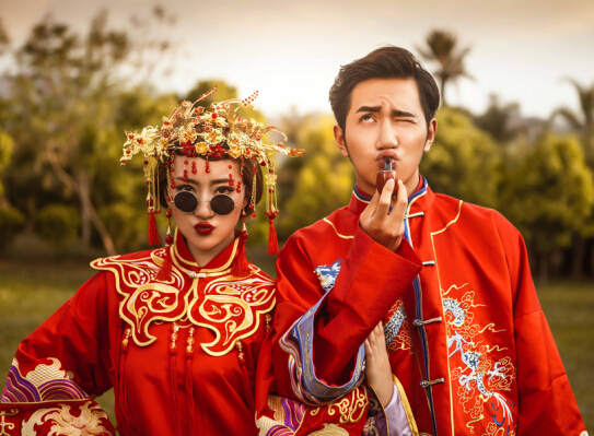 中式礼服婚纱照欣赏