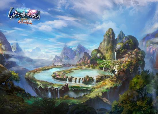 图13：《完美国际2》新版“仙境奇园”新副本原画