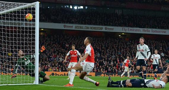 吉布斯替补救主，阿森纳北伦敦德比战平