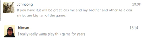 图5 国外玩家热情反馈