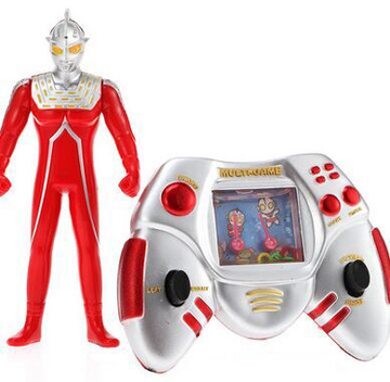 游戏机了,这款周边和小时候玩的相差无几,采用了奥特曼专有的红色搭配
