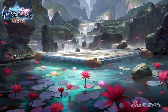 《完美国际2》新版幻海奇谭画岛截图：书墨未干谁情深