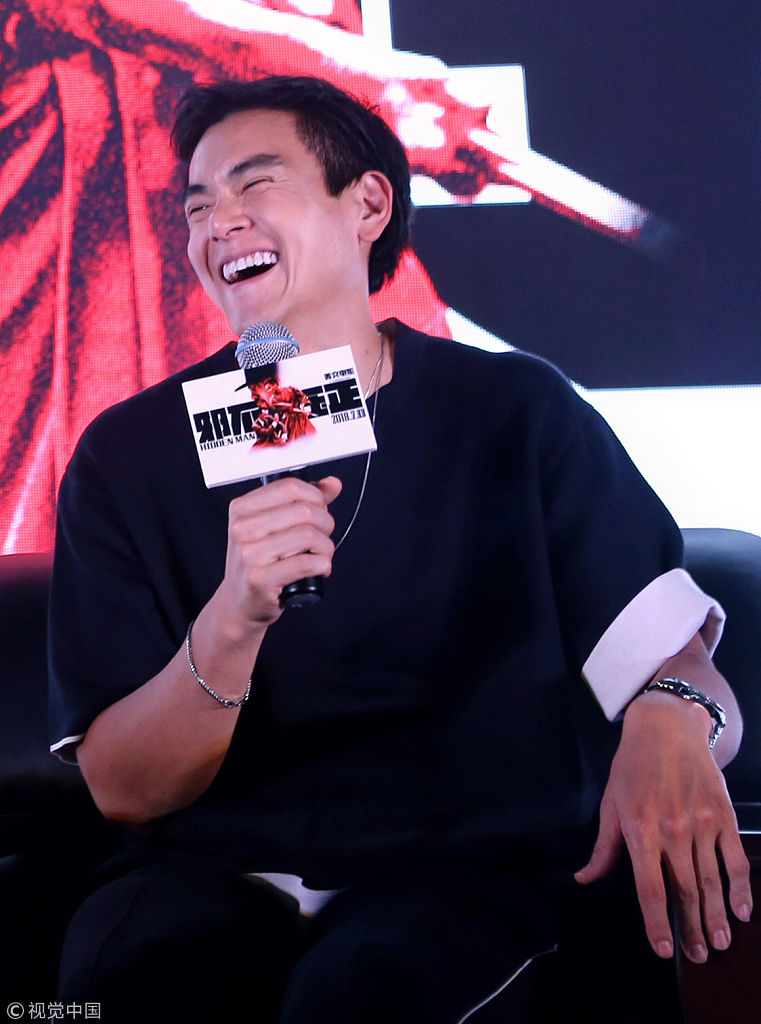 彭于晏大笑. 图片来源:许晴  ,彭于晏同框. 图片来源:许晴很美.