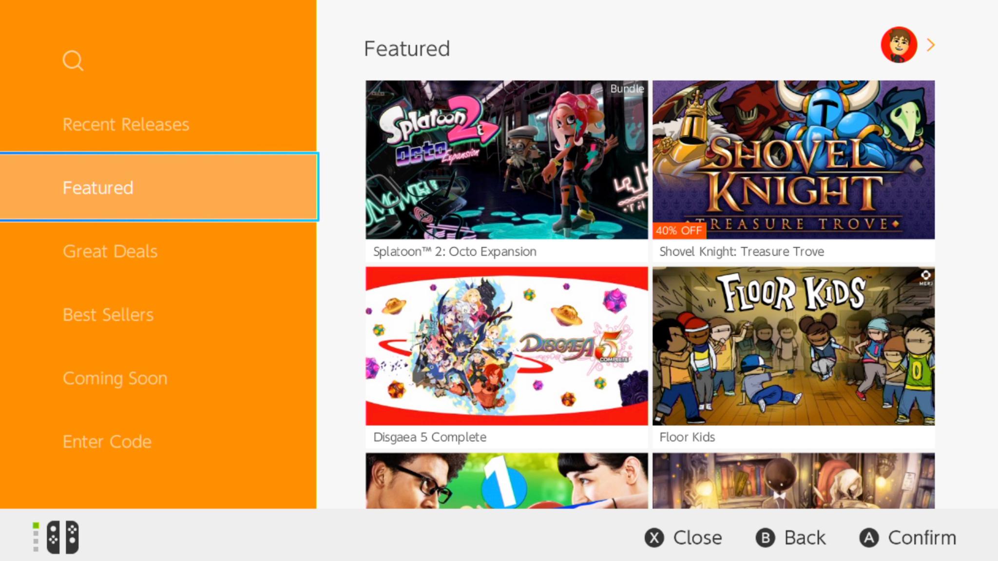 任天堂switch eshop进行了功能升级
