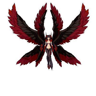 红蓝双色的娘化普雷·伊希斯