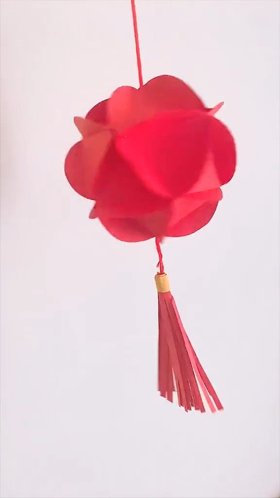 圆形做的可爱花球灯笼憧憬憧憬憧憬