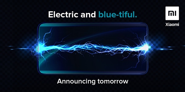 Redmi Note 8的上市日期及价格可能在明天公布 海报仅显示：electric and blue-tiful
