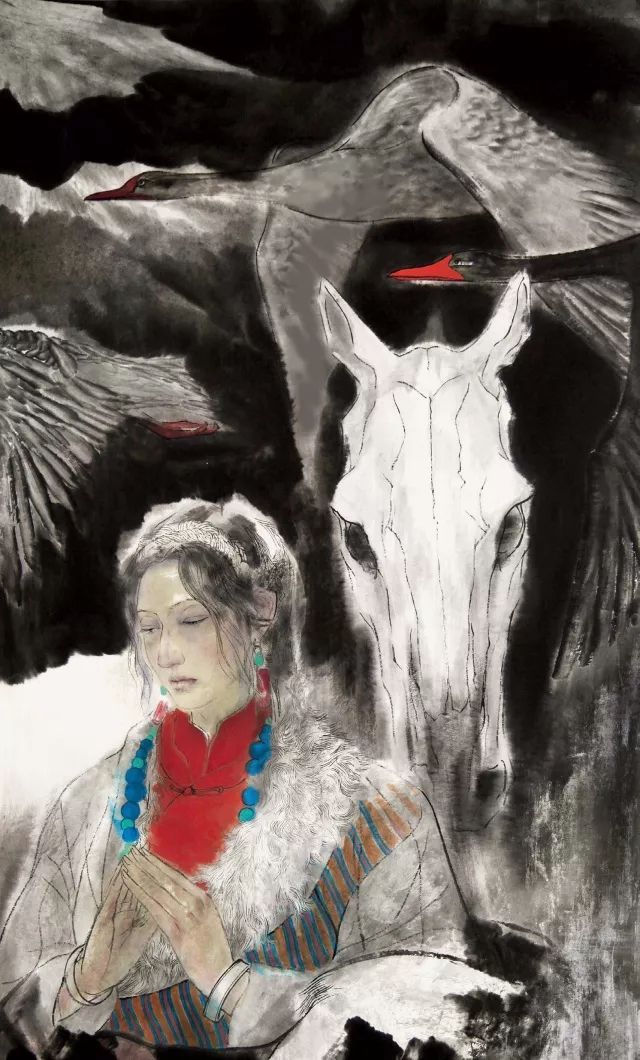 中国美术家协会会员王永文水墨人物画作品