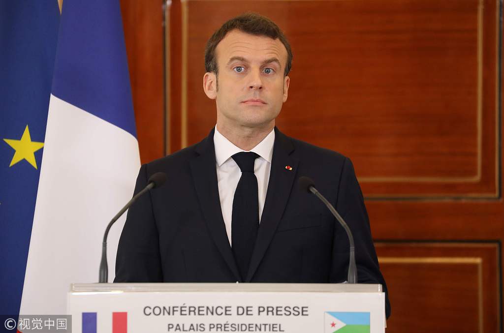 马克龙在吉布提警告中国债务陷阱吉官员:法国