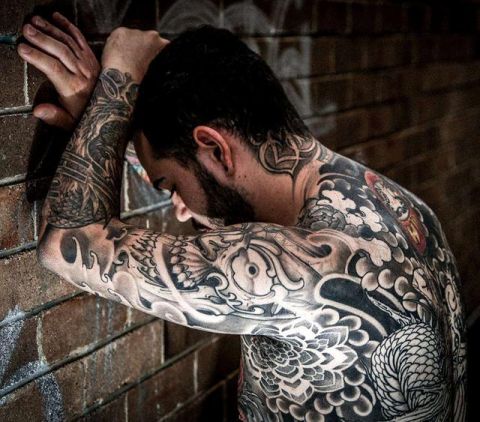 纹身壁纸男社会 全身图片