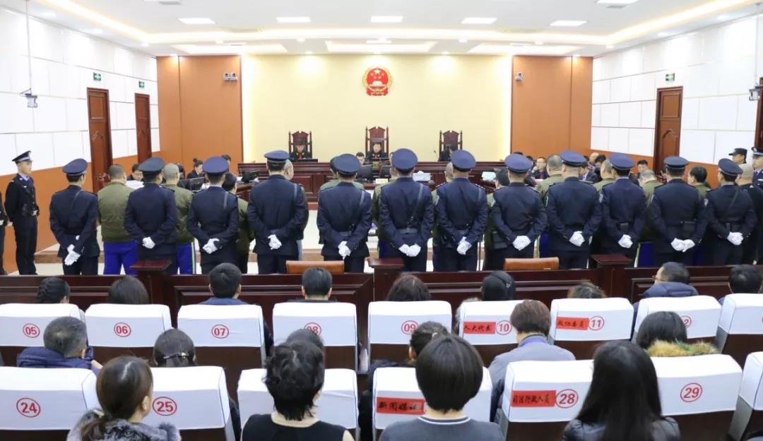 市中级人民法院公开开庭审理了被告人张振清等15人涉黑社会性质组织