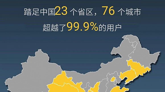 很多人在朋友圈上看过这幅图:一张中国地图,只要去过的地方,就点亮