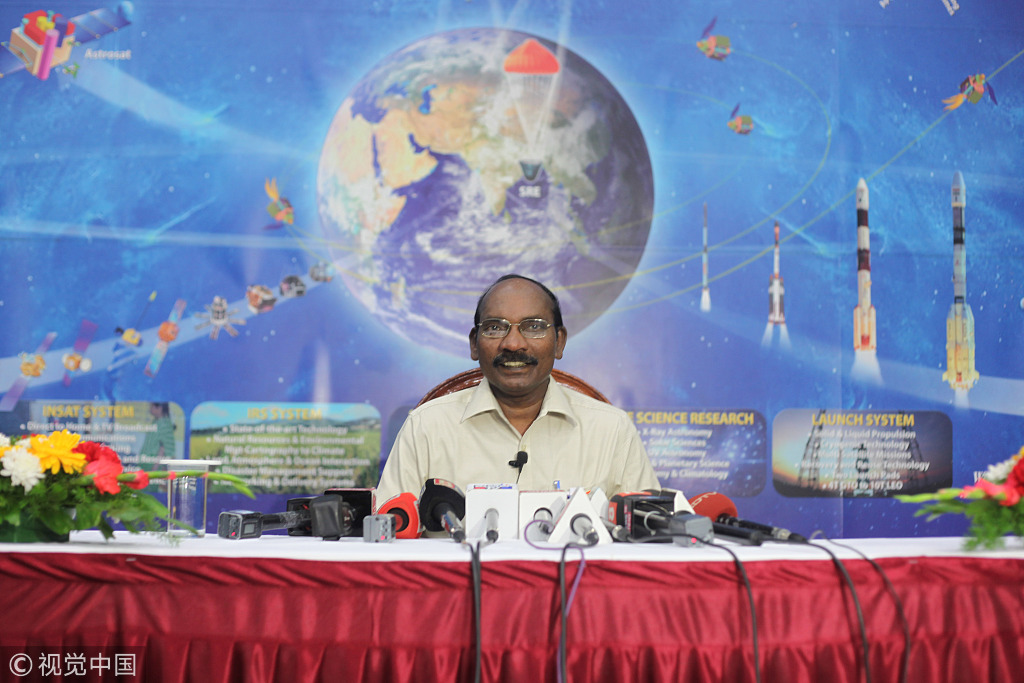 印度空间钻研构造(ISRO)主席金思旺博士 图源:视觉中国