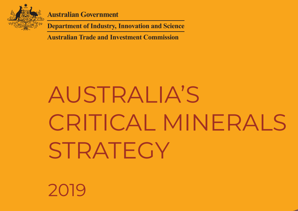 　《2019澳大利亚关键矿产战略》 图自澳大利亚政府官网