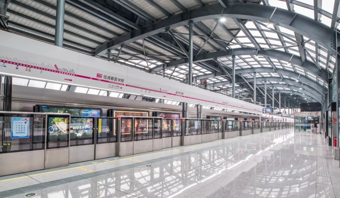 高清图来了成都地铁3号线二三期车站正式亮相82分钟从双流抵拢新都