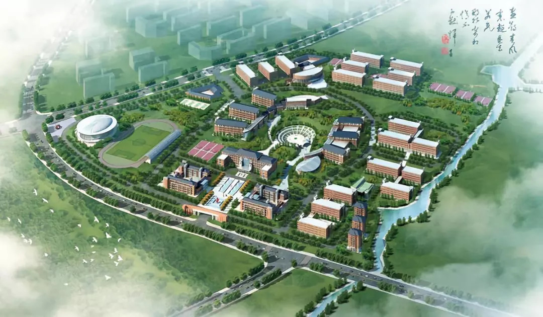 图片来源:网络;云南大学滇池学院杨林校区鸟瞰 现有土地都是出让用地