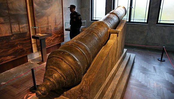 镇远将军铜炮,上海地区见证鸦片战争的重要实物.图片来源:视觉中国