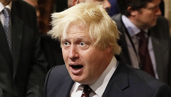英国外交大臣鲍里斯·约翰逊.图片来源:视觉中国