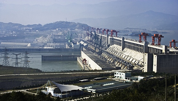 长江三峡水利枢纽工程。图片来源：视觉中国