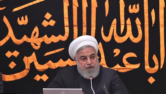 2019年9月11日，伊朗德黑兰，伊朗总统鲁哈尼主持内阁会议。图片来源：视觉中国