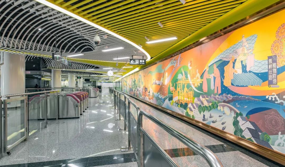 高清图来了成都地铁3号线二三期车站正式亮相82分钟从双流抵拢新都
