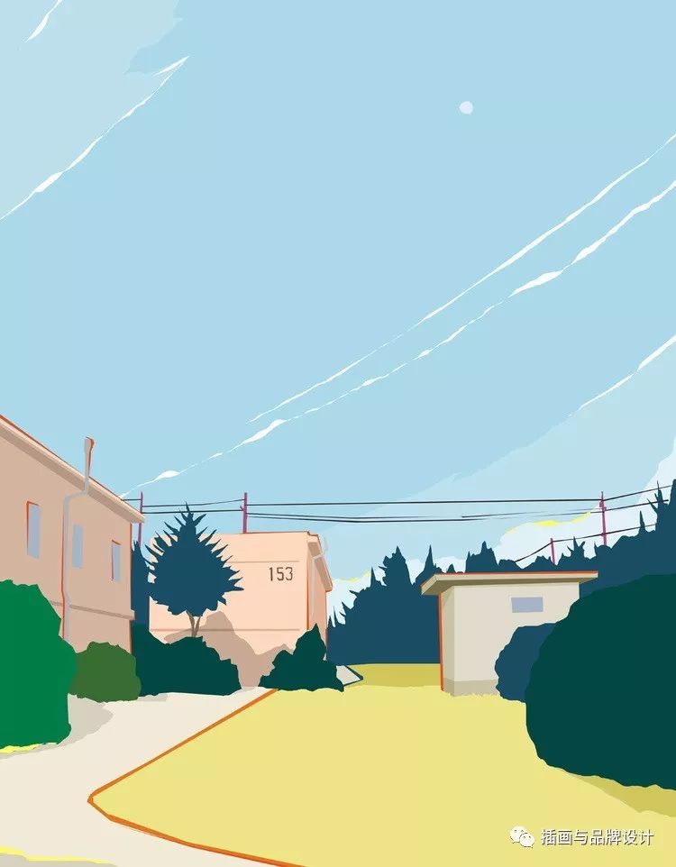 插画丨60天把画做成一首诗细腻的简约画风画里有我的生活