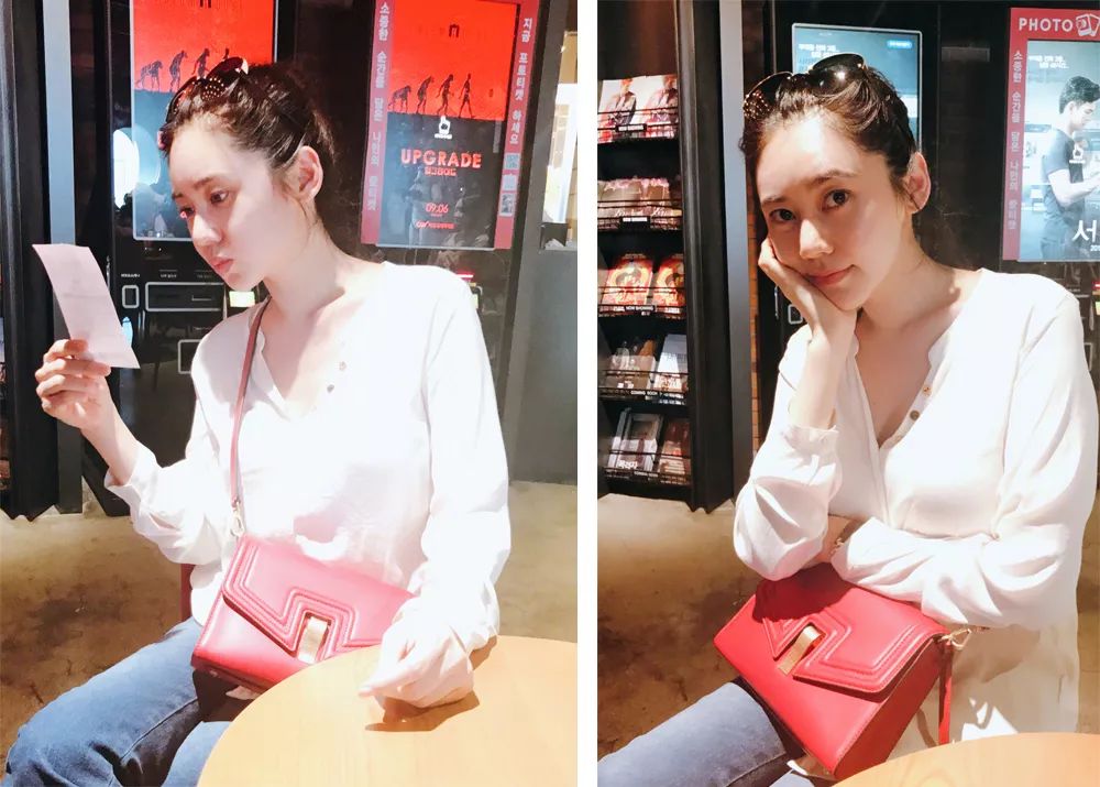中国媳妇秋瓷炫久违晒照穿酒红大衣40岁美得像20于晓光赚大了