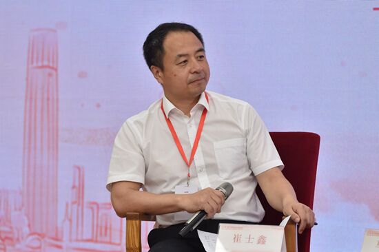 人民日报社研究部主任崔士鑫(人民网记者 翁奇羽 摄)