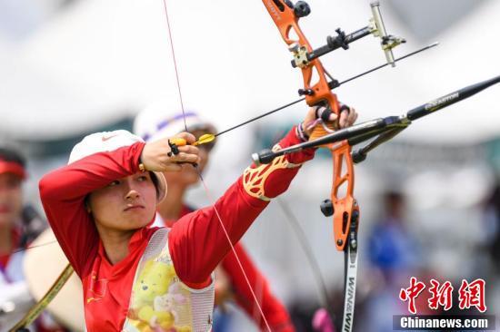 亚运会射箭反曲弓混合团体赛 中国队摘铜