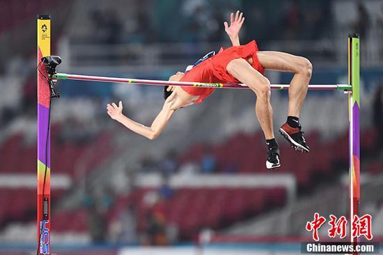 亚运会田径男子跳高 中国选手王宇摘金