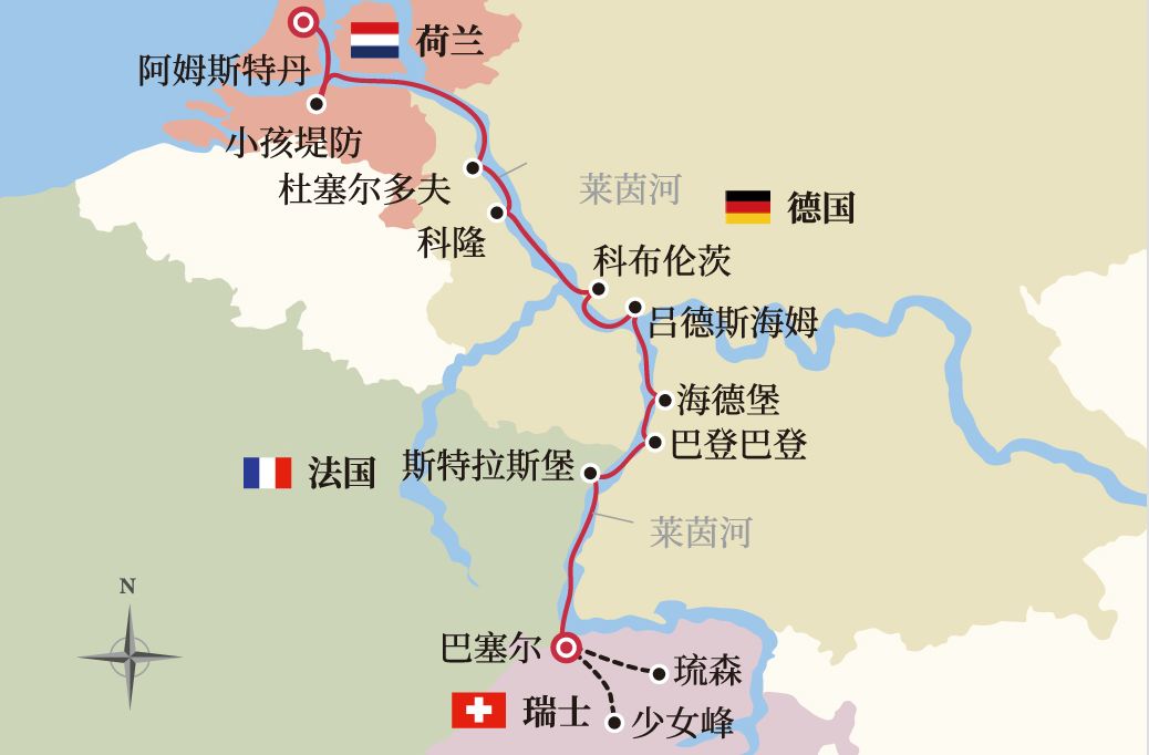 情迷莱茵河,欧洲黄金水道的传奇故事