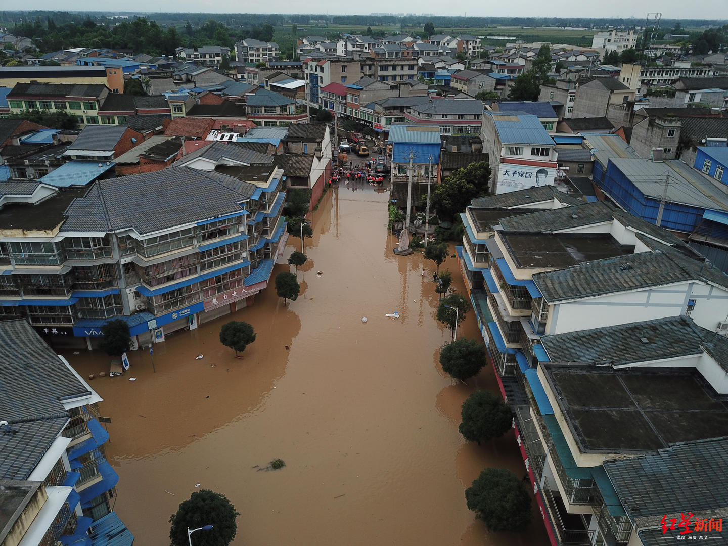 邛崃回龙镇蒲江河再涨水村民回忆凌晨两点出门避险