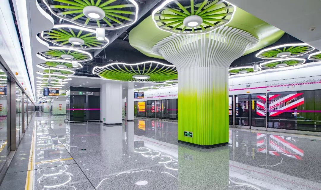 高清图来了成都地铁3号线二三期车站正式亮相82分钟从双流抵拢新都