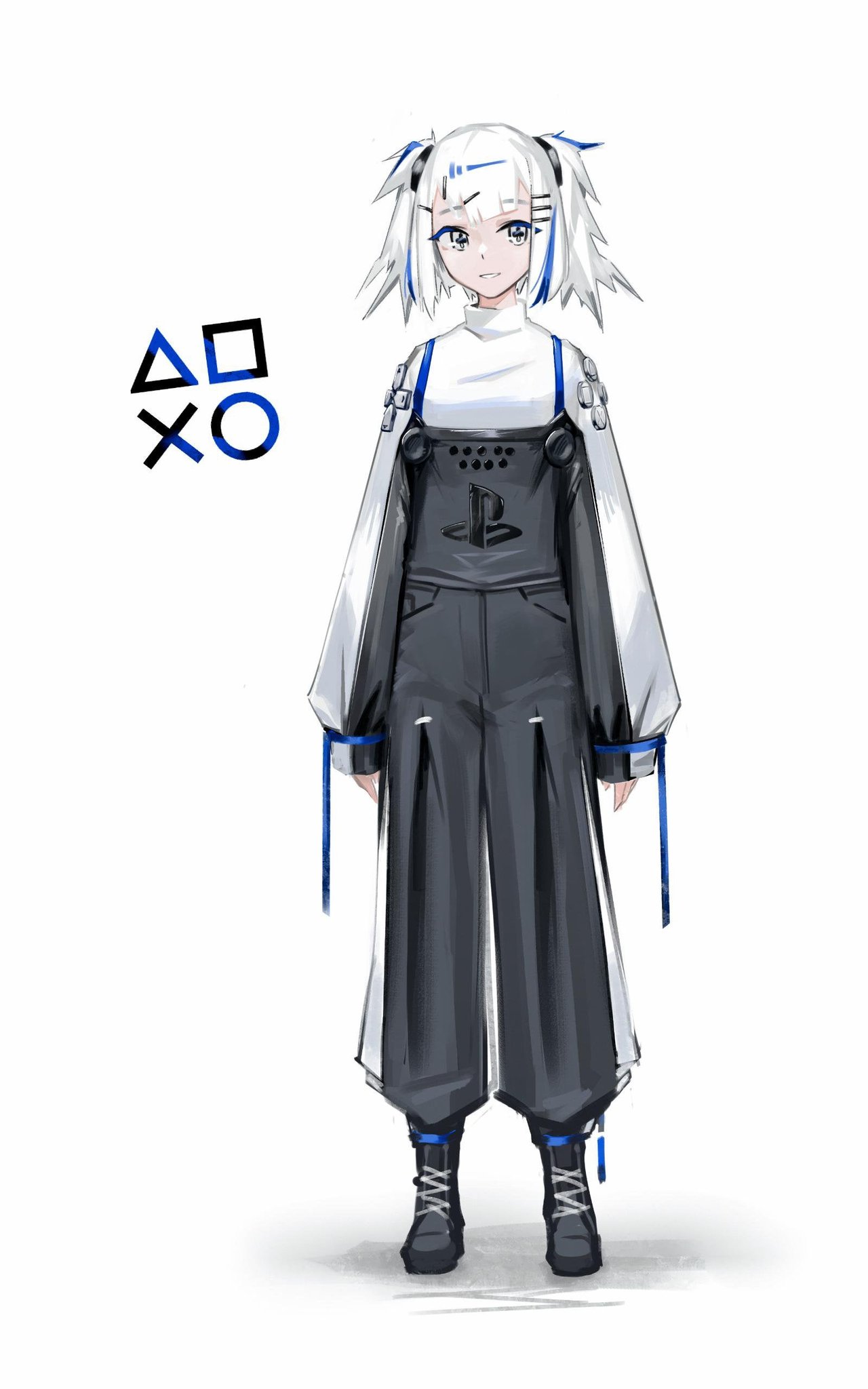 ps5手柄拟人化插画欣赏手柄女孩为何如此可爱