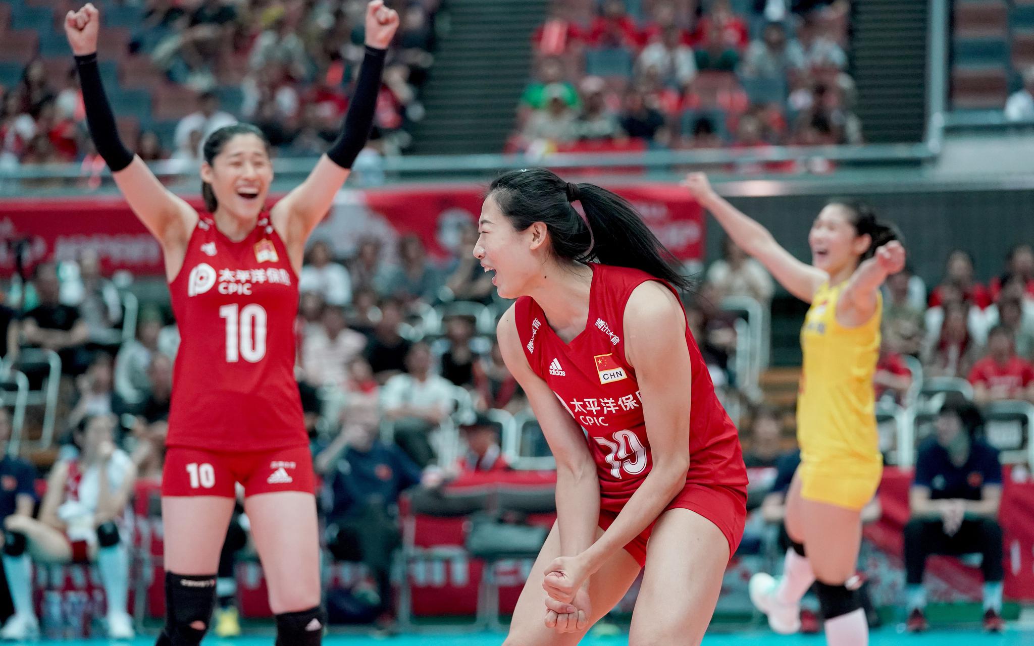 中国女排豪取11连胜.图/osports