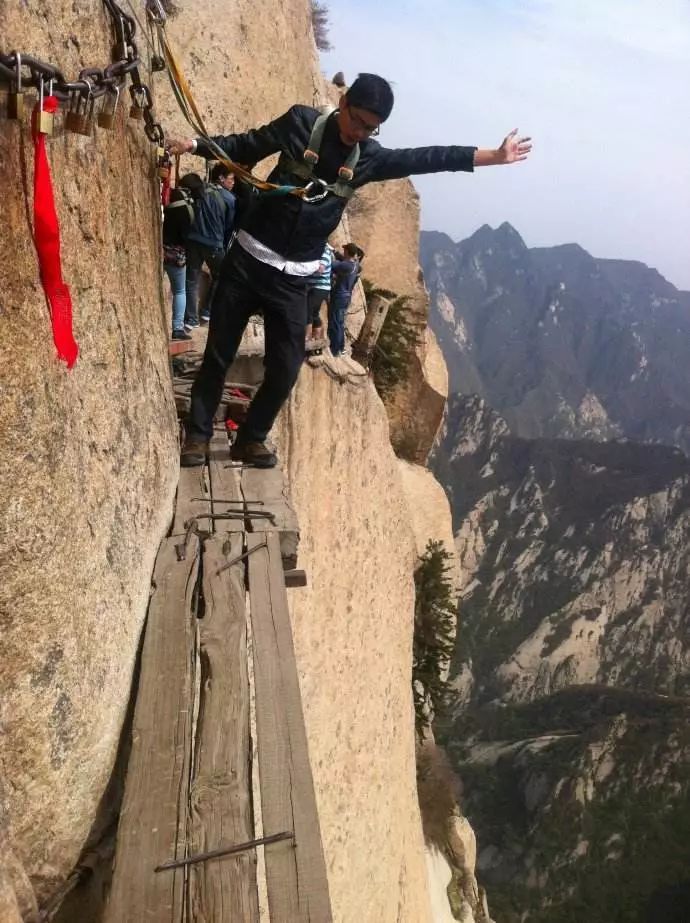 长空栈道|华山|游客_新浪新闻