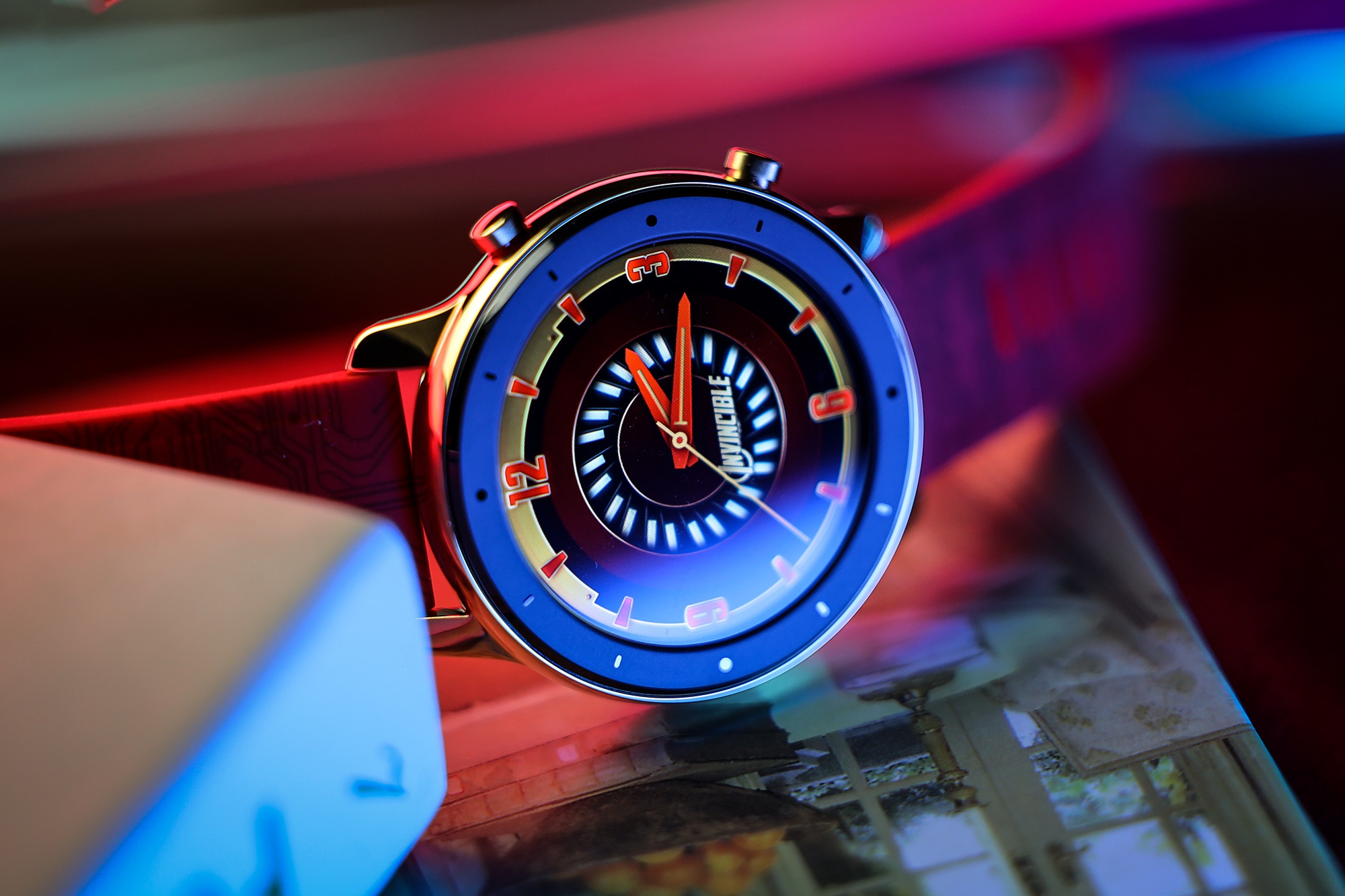 专属定制配色与表盘 华米amazfit gtr 钢铁侠版图赏__财经头条